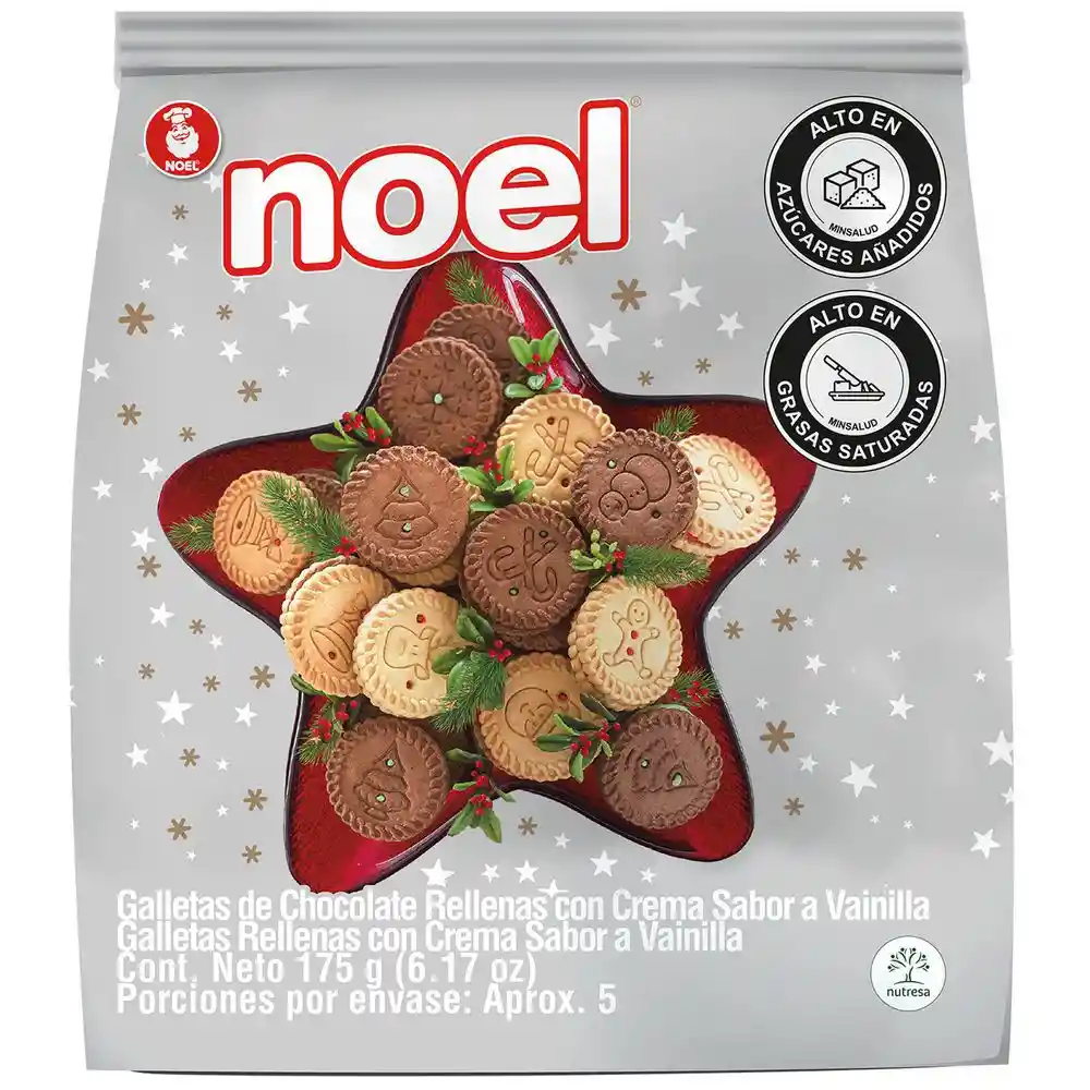 Noel Galletas Rellenas con Crema Edición Navidad