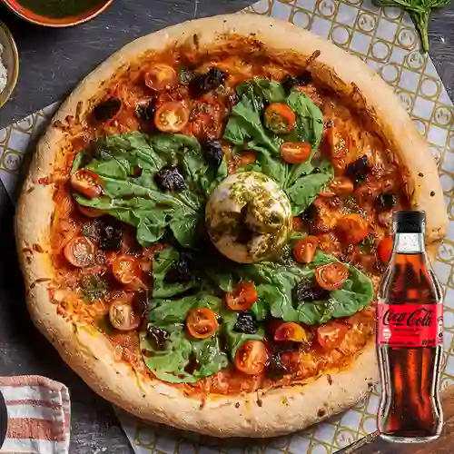 Combo Pizza Burrata + Coca Cola Sin Azúcar 300ML