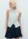 Top Lauri Verde Pastel Talla M Mujer Mango