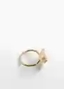 Anillo Jackie Oro Talla M Mujer Mango