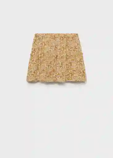 Falda Lourdes Ocre Talla 10 Niñas Mango