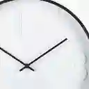 Present Time Reloj de Pared Con Mecanismo Silencioso Ayuno Negro