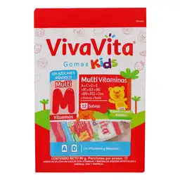 Vivavita Goma Kids Multivitaminas Sin Azúcares Añadidos