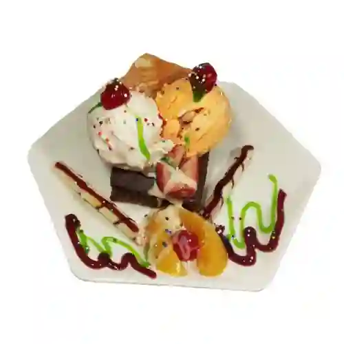 Brownie con Helado