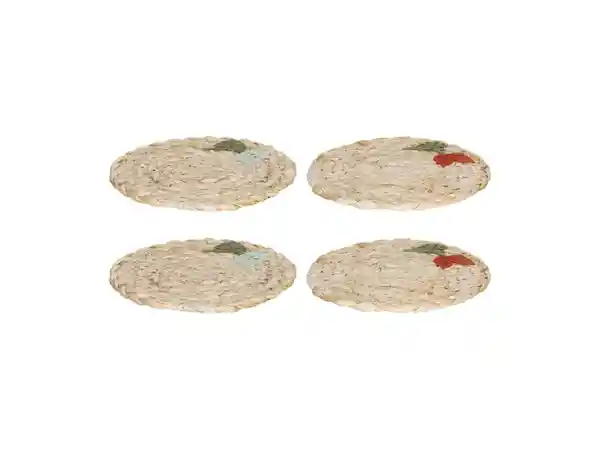 Set Posavasos en Fibra Natural Casaideas