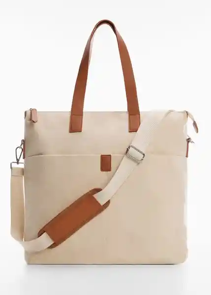 Bolso M Journey Beige Talla 99 Hombre Mango