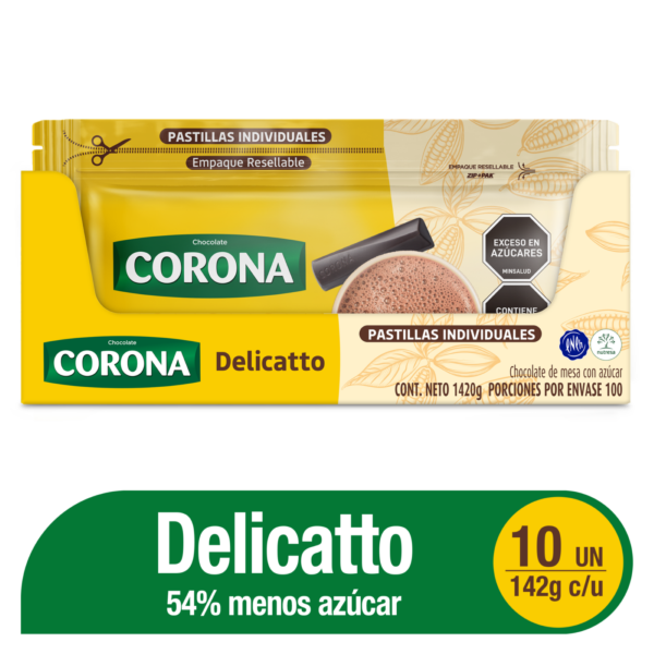 Corona Chocolate de Mesa Delicatt 142 g