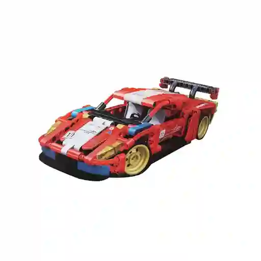 Juguete de Construcción Coche de Carreras Rojo 008 Miniso