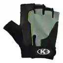 K6 Guantes Para Gimnasio De Cuero Gym Ice Fusion Verde Talla S