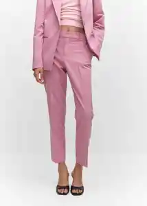 Pantalón Boreal Rosa Talla 46 Mujer Mango