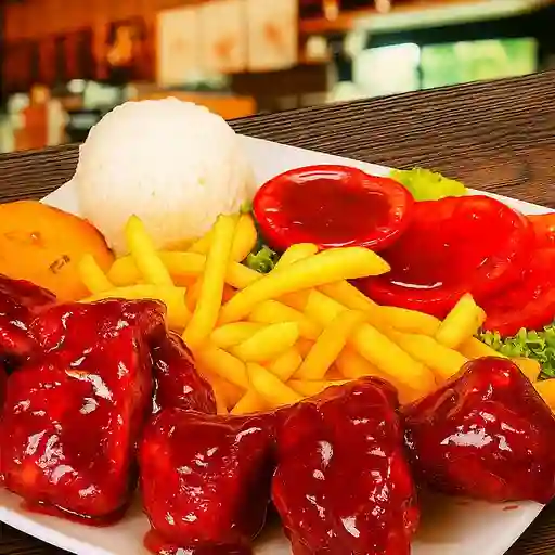 Bandeja con costillas