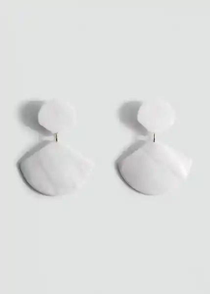 Pendientes Thea Blanco Talla 99 Mujer Mango