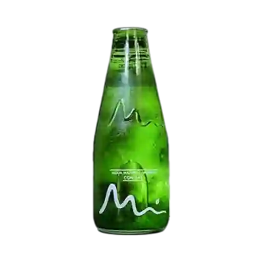 Agua manantial con gas