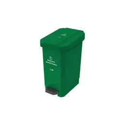 Estra Papelera Pedal Verde Orgánico Aprovechable 10 L