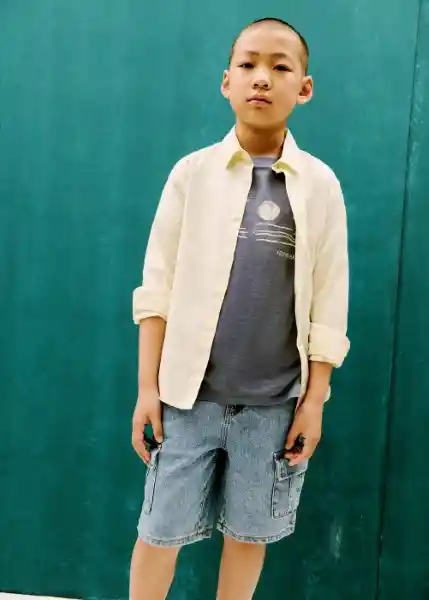 Camiseta Balance Azul Talla 12 Niños Mango