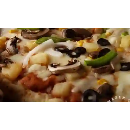 Pizza Vegetariana /Pizza Carne Frias