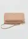 Monedero G Nil Beige Talla 99 Mujer Mango