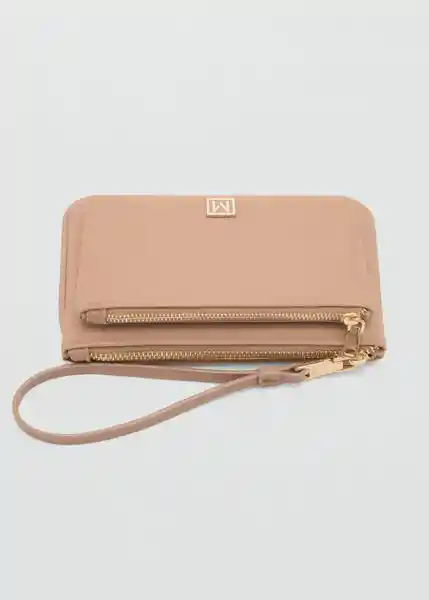 Monedero G Nil Beige Talla 99 Mujer Mango