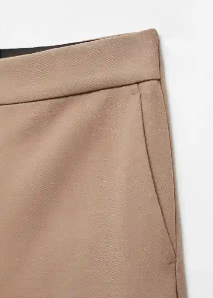 Pantalón Roque Topo Talla 38 Mujer Mango