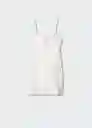 Vestido Gemma Crudo Talla M Mujer Mango