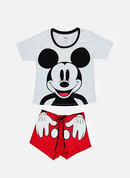 Disney Conjunto de Pijama Para Mujer Blanco Talla L