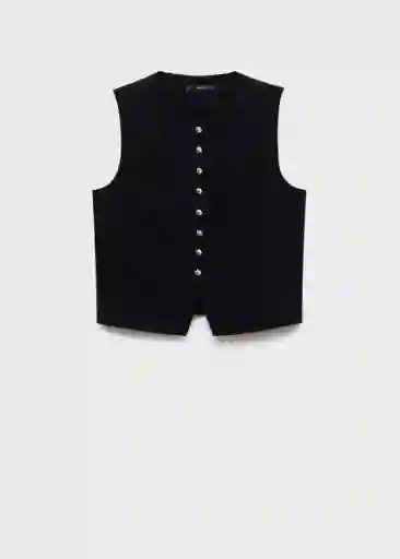 Chaleco Gabo Negro Talla XS Mujer Mango