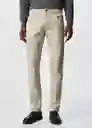 Pantalón Pisa Beige Talla 40 Hombre Mango