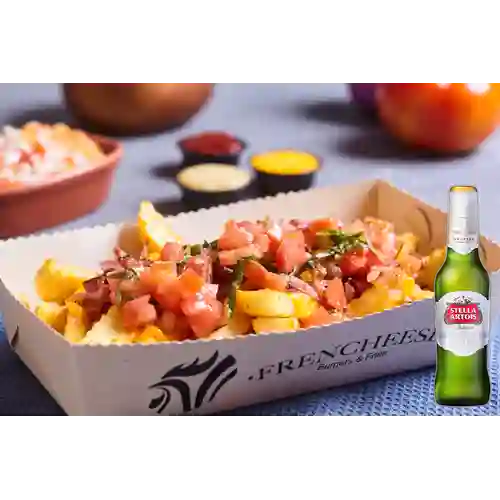 Combo Frencheese Fries + Stella Artois Bot. 330ml