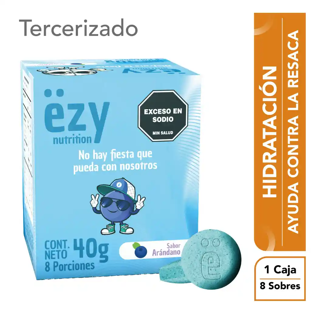 ëzy mastica hidratación para la resaca