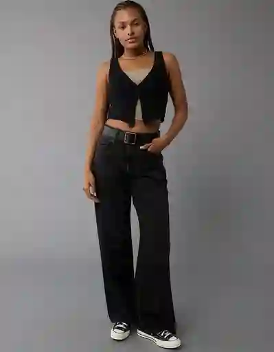 Suéter Mujer Tejido Negro Talla Medium American Eagle 13411180