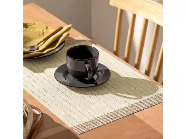 Individual Plástico-Metal Beige Casaideas
