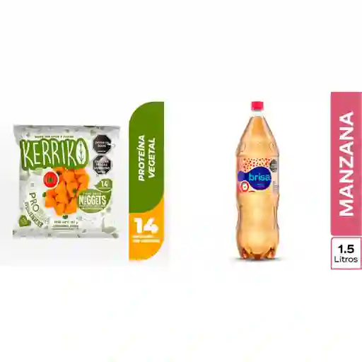 Combo Nugget Vegkerriko + Agua Saborizada Brisa