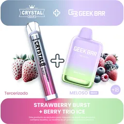 Combo 2 Geek Bar Max + Crystal Vape