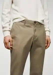 Pantalón Barnal Khaki Talla 44 Hombre Mango