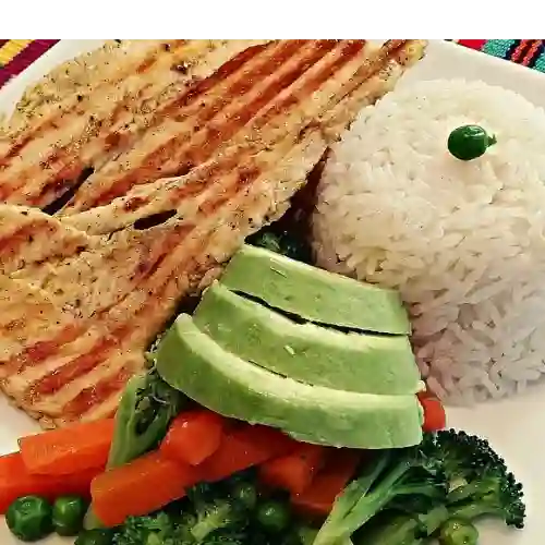 Almuerzo de Pechuga Asada + Entrada