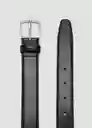 Cinturón Basico Negro Talla 91 Hombre Mango