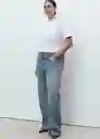 Jean Miami Tejano Medio Talla 40 Mujer Mango