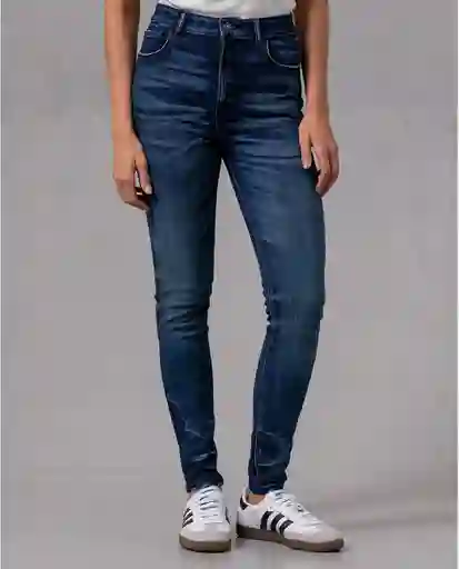 Jean Skinny Mujer Azul Ultraoscuro Talla 12 RIFLE76766 Rifle