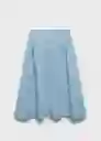 Falda Haley Tejano Medio Talla XL Mujer Mango