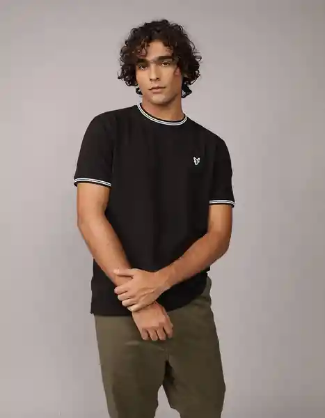 Camiseta Hombre Negro Talla Medium 3090001 American Eagle