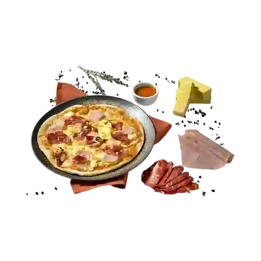 Pizza Personal Chorizo Español y Jamón