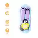 Set de Cubiertos Tenedor y Cuchara Koukou Love Púrpura Miniso