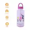Vaso Plástico Con Asa de Serie Snoopy Rosa 1000 mL Miniso