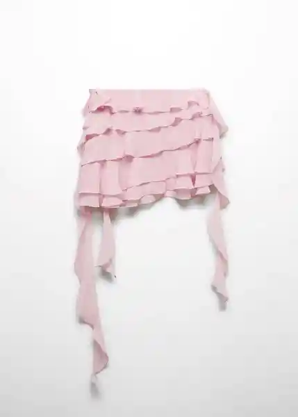 Falda Nube Rosa Palo Talla M Mujer Mango