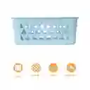 Cesta de Almacenamiento Pequeña Azul Miniso