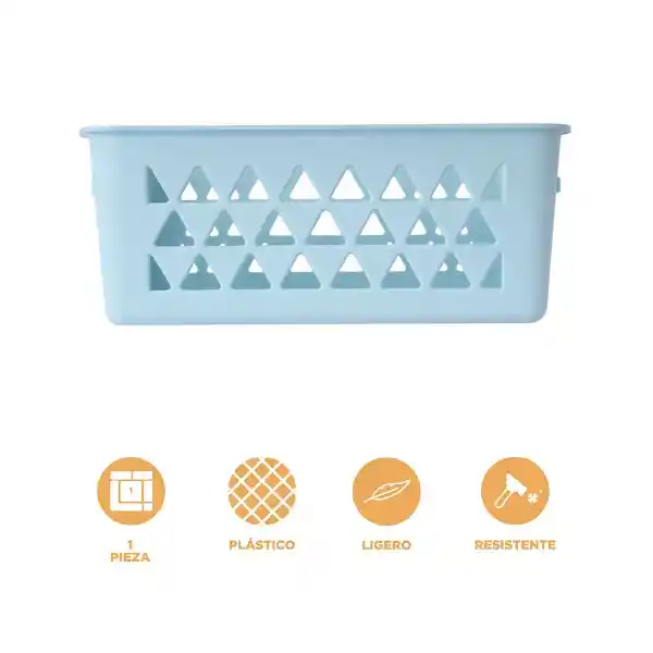 Cesta de Almacenamiento Pequeña Azul Miniso
