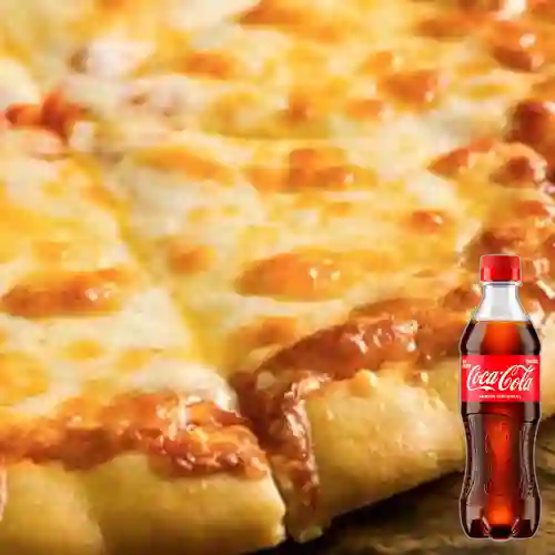 Combo Pizza Tres Quesos + Coca Cola Original 400 ml