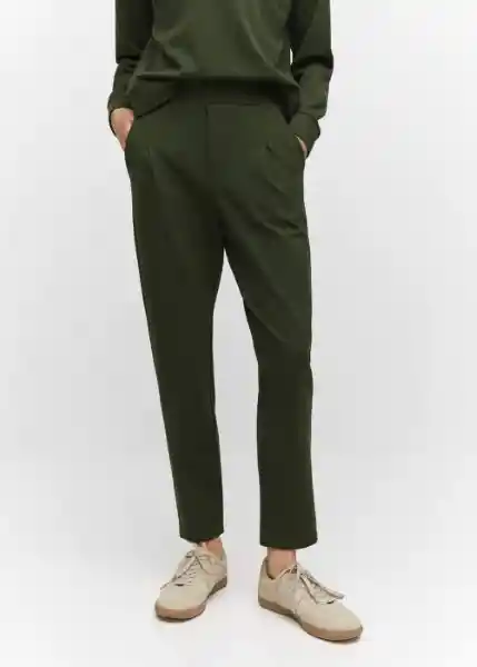 Pantalón Florida Khaki Talla XL Mujer Mango