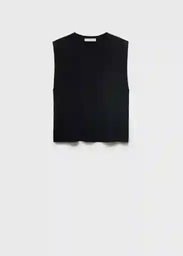 Camiseta Viri Negro Talla XS Mujer Mango
