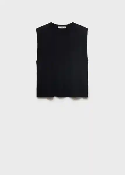 Camiseta Viri Negro Talla XS Mujer Mango